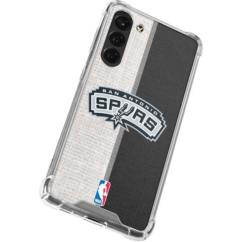NBA San Antonio Spurs Canvas Galaxy S23 Plus Clear Case