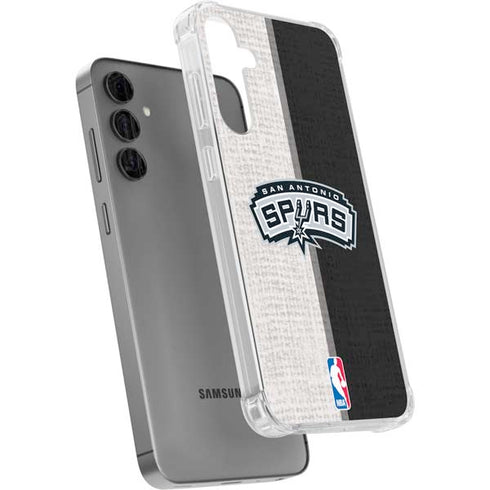 NBA San Antonio Spurs Canvas Galaxy S24 Plus Clear Case