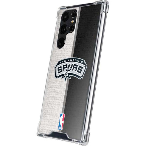 NBA San Antonio Spurs Canvas Galaxy S24 Ultra Clear Case