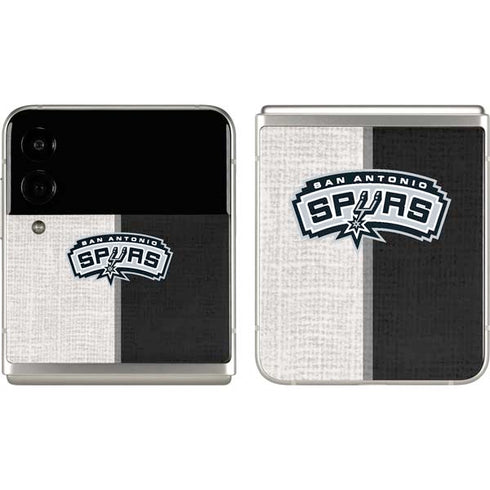 NBA San Antonio Spurs Canvas Galaxy Z Flip3 5G Skin