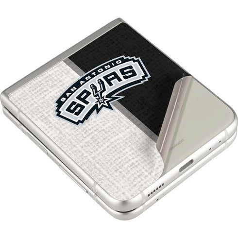 NBA San Antonio Spurs Canvas Galaxy Z Flip3 5G Skin