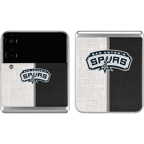 NBA San Antonio Spurs Canvas Galaxy Z Flip4 5G Skin
