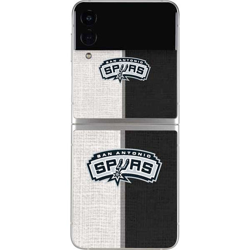 NBA San Antonio Spurs Canvas Galaxy Z Flip4 5G Skin