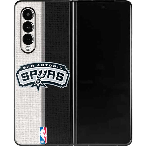 NBA San Antonio Spurs Canvas Galaxy Z Fold3 5G Skin