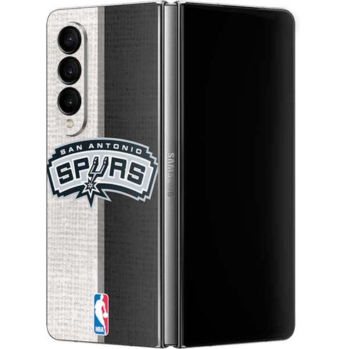 NBA San Antonio Spurs Canvas Galaxy Z Fold4 5G Skin
