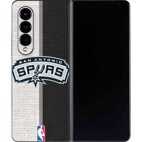 NBA San Antonio Spurs Canvas Galaxy Z Fold4 5G Skin