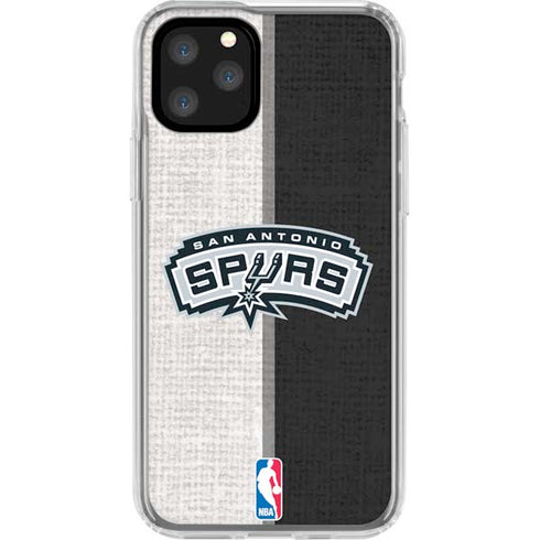 NBA San Antonio Spurs Canvas iPhone 11 Pro Clear Case