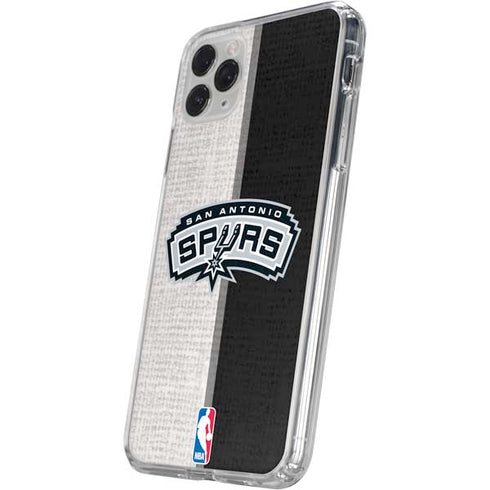 NBA San Antonio Spurs Canvas iPhone 11 Pro Clear Case