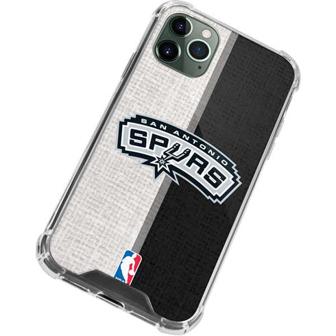 NBA San Antonio Spurs Canvas iPhone 11 Pro Max Clear Case