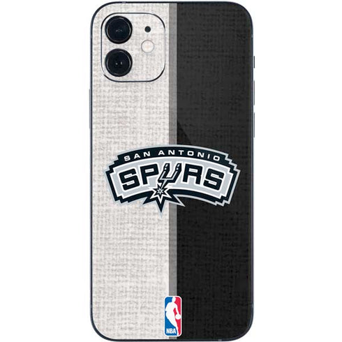 NBA San Antonio Spurs Canvas iPhone 12 Mini Skin