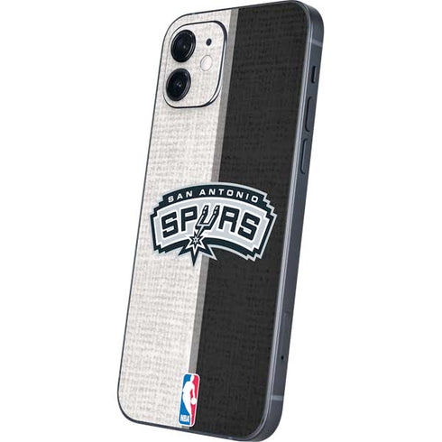 NBA San Antonio Spurs Canvas iPhone 12 Mini Skin