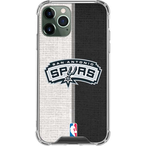NBA San Antonio Spurs Canvas iPhone 12 Pro Clear Case