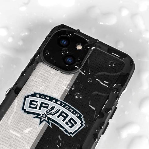 NBA San Antonio Spurs Canvas iPhone 13 Mini Waterproof Case