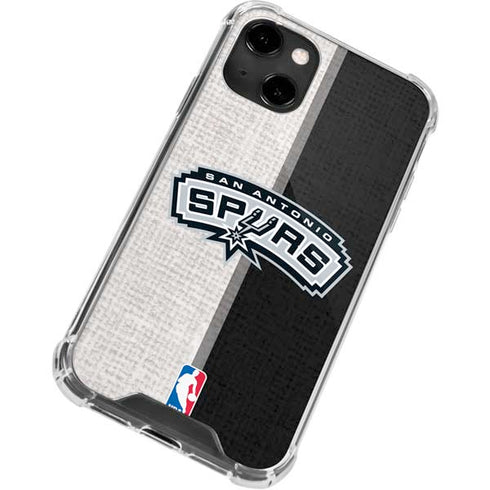 NBA San Antonio Spurs Canvas iPhone 14 Clear Case