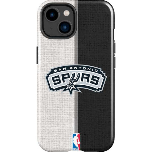 NBA San Antonio Spurs Canvas iPhone 15 Plus Impact Case