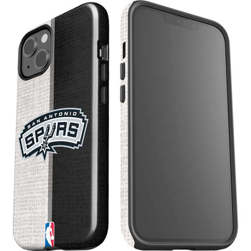 NBA San Antonio Spurs Canvas iPhone 15 Plus Impact Case