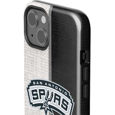 NBA San Antonio Spurs Canvas iPhone 15 Impact Case