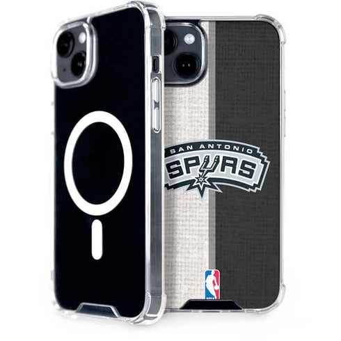 NBA San Antonio Spurs Canvas iPhone 15 Plus MagSafe Case