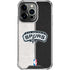 NBA San Antonio Spurs Canvas iPhone 15 Pro Clear Case