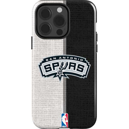 NBA San Antonio Spurs Canvas iPhone 15 Pro Impact Case