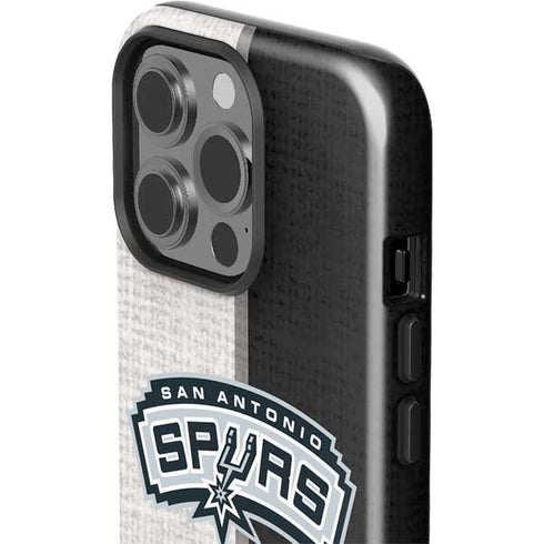NBA San Antonio Spurs Canvas iPhone 15 Pro Impact Case