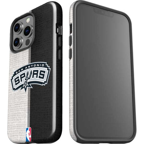 NBA San Antonio Spurs Canvas iPhone 15 Pro Impact Case