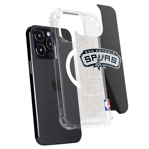NBA San Antonio Spurs Canvas iPhone 15 Pro MagSafe Case