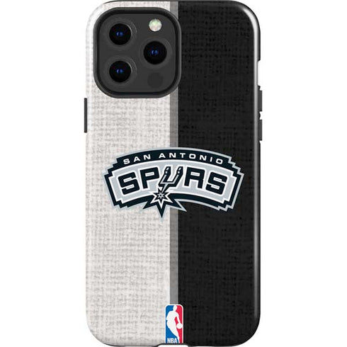 NBA San Antonio Spurs Canvas iPhone 15 Pro Max Impact Case