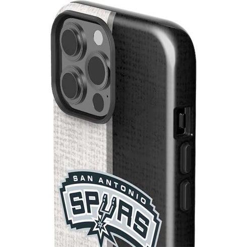 NBA San Antonio Spurs Canvas iPhone 15 Pro Max Impact Case