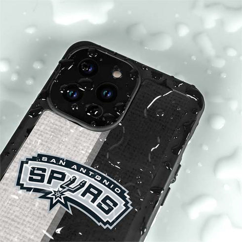 NBA San Antonio Spurs Canvas iPhone 14 Pro Max Waterproof Case