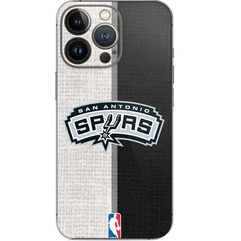 NBA San Antonio Spurs Canvas iPhone 15 Pro Skin