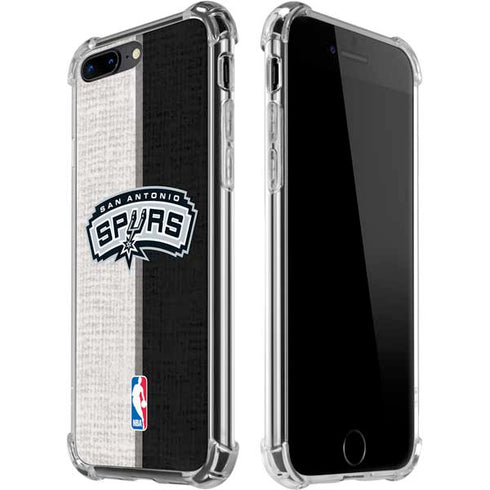 NBA San Antonio Spurs Canvas iPhone 7/8 Plus Clear Case