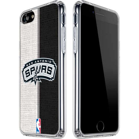 NBA San Antonio Spurs Canvas iPhone SE (2nd & 3rd Gen) Clear Case