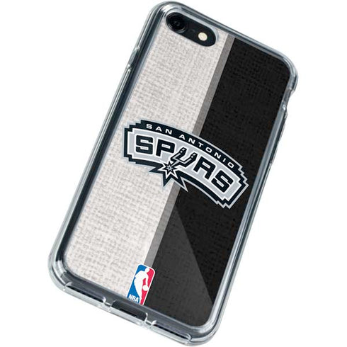NBA San Antonio Spurs Canvas iPhone SE (2nd & 3rd Gen) Clear Case
