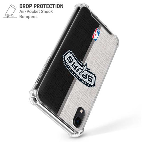 NBA San Antonio Spurs Canvas iPhone XR Clear Case