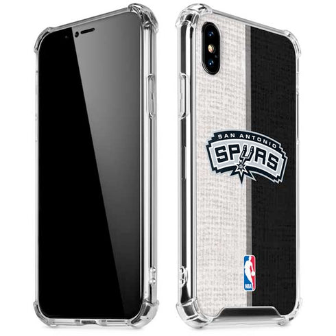 NBA San Antonio Spurs Canvas iPhone XS Max Clear Case