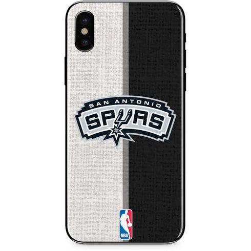 NBA San Antonio Spurs Canvas iPhone XS Skin