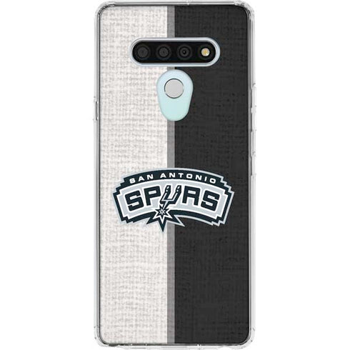 NBA San Antonio Spurs Canvas LG Stylo 6 Clear Case