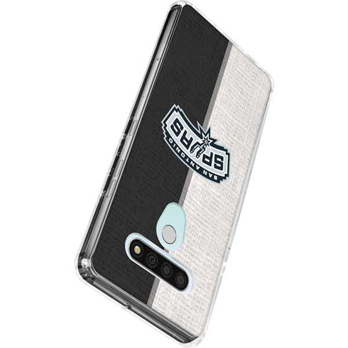 NBA San Antonio Spurs Canvas LG Stylo 6 Clear Case