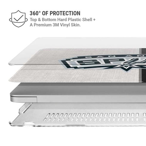 NBA San Antonio Spurs Canvas MacBook Air 15in (2023-2025) Case plus Skin