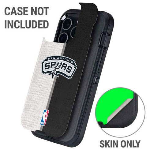NBA San Antonio Spurs Canvas Otterbox Defender iPhone Skin