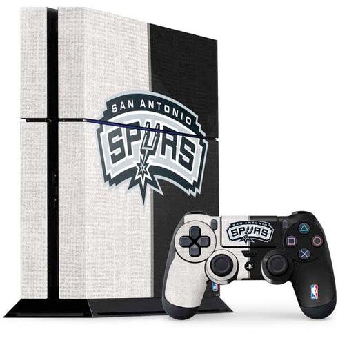 NBA San Antonio Spurs Canvas PS4 Console and Controller Bundle Skin