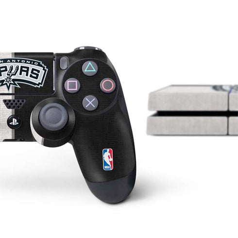 NBA San Antonio Spurs Canvas PS4 Console and Controller Bundle Skin