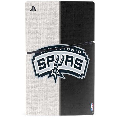 NBA San Antonio Spurs Canvas PS5 Slim Digital Edition Bundle Skin