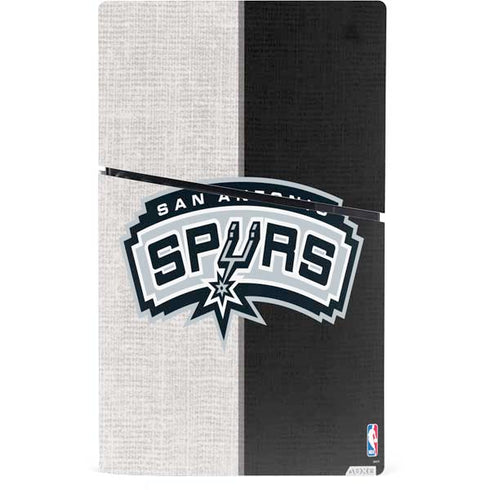 NBA San Antonio Spurs Canvas PS5 Slim Digital Edition Bundle Skin