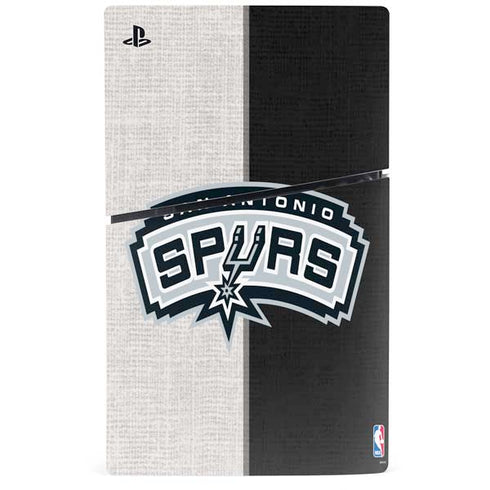NBA San Antonio Spurs Canvas PS5 Slim Digital Edition Console Skin