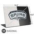 NBA San Antonio Spurs Canvas Universal Laptop 18in (14.6 x 10.6in) Skin