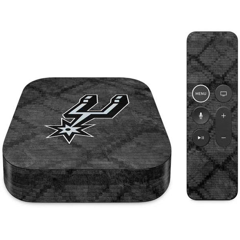 NBA San Antonio Spurs Dark Rust Apple TV Skin