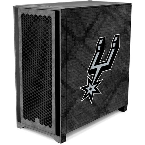 NBA San Antonio Spurs Dark Rust Corsair 4000D Tempered Glass Mid-Tower ATX Case Skin