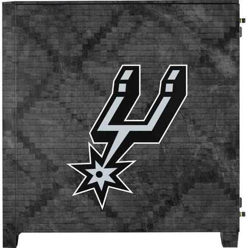 NBA San Antonio Spurs Dark Rust Corsair 4000D Tempered Glass Mid-Tower ATX Case Skin